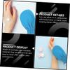 BIUDECO Heat Preservation Spa Gloves for Women Elastic Opening Exfoliating Care Mitts for Hand Therapy Moisturizing Paraffin Wax Treatment Covers Blue view 3