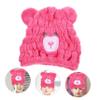 ETHZZLE Quick Drying Coral Fleece Hair Towel Wrap for Absorbent Soft Hair Drying Hat with Cute Bear Design Lightweight and Comfortable for Home Travel and Daily Use view 2