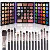 Eyeshadow Palette with 15Pcs Makeup Brushes  86 Colors Matte, Shimmer & Glitter Eye Shadow, Highlighter, Contour & Blush Set  Pigmented Beauty Kit for Women, Valentine's Day Makeup Gift view 1