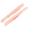 Baluue 2pcs Stainless Steel Eyebrow Tweezers for Women Portable Double Ended Brow Repair Tools with Comb Beauty Accessories for Precise Hair Removal and Easy Carry view 1