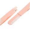 Baluue 2pcs Stainless Steel Eyebrow Tweezers for Women Portable Double Ended Brow Repair Tools with Comb Beauty Accessories for Precise Hair Removal and Easy Carry view 3