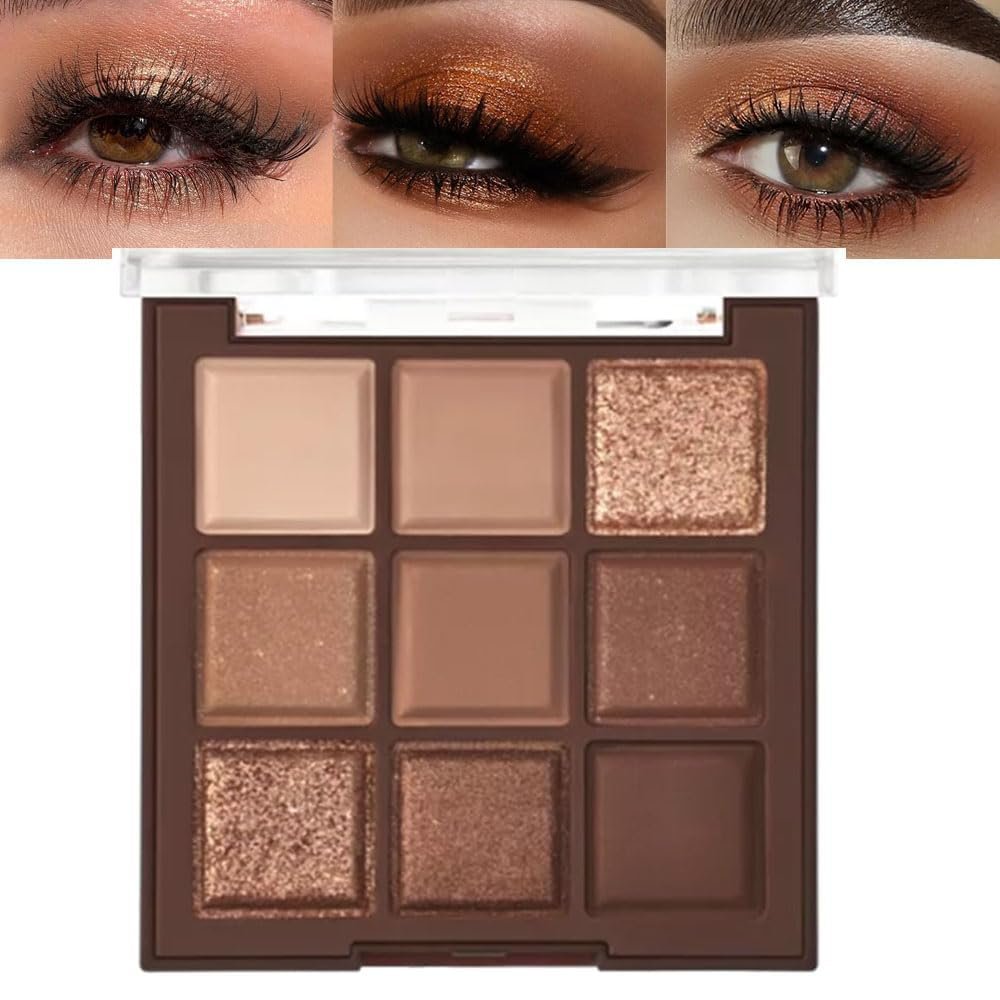 Title: Nude Brown Smokey Eye Shadow Palette  Rose Gold Bronze Naked Cream Eyeshadow Palette Makeup  Highly Pigmented, Long Lasting, and Natural Looking