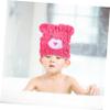 Beavorty Cute Coral Fleece Hair Drying Hat for Quick Absorbent Towel Wrap Soft Comfortable Bear Design Skin Friendly Wet Hair Towel Wrap Practical view 4