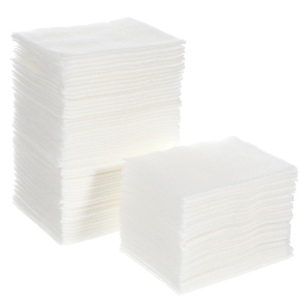 BUTIFULSIC 2 Packs Stretchable Cotton Facial Pads for Toner and Makeup Removal Soft Absorbent Cotton Makeup Remover Pads with Moisturizing Effect for Women