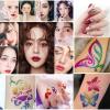 Body Paint Set,Water Activated Face Paint Palette With Art Brushes And Stencils - Art Craft Facepaint Stencils and Brush for Carnivals Cosplay Stage Celebrations Halloween Pool Birthday Children's Day view 4