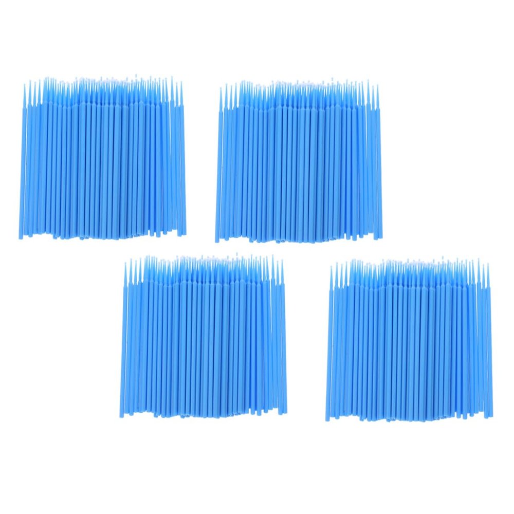 DECHOUS 4 Packs Large Swabs with Pointed for Precise Eyebrow and Eyelash Cleaning Plastic Applicator Sticks for Household and Salon Use
