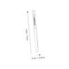 BUTIFULSIC 4Pcs Portable Silicone Lip Brushes with Cap Transparent Handle Makeup Applicators for Lipstick Eyeshadow Concealer Precision Application Tube Design view 2