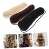 AUTSUPPL 3pcs Donut Hair Bun Makers for Women and Teens Elastic Hair Styling Tools in Black Beige Coffee Easy to Use for Messy Buns Parties Weddings Daily Wear view 2