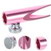 ETHZZLE Portable Makeup Pencil Sharpener Lightweight Metal Eyebrow Tool Handheld for Adults Smooth Surface Compact Manual Sharpener for Eye Brow Pencils Easy to Carry and Store view 3