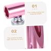 HAKIDZEL Manual Eyebrow Pencil Sharpener with Dual Metal Blades for Makeup Pencils Compact Portable Sharpener for Eye and Lip Liner Pink Wooden Design for Students School Office Home Use view 4