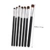 COOLHIYA 7pcs Eye Makeup Brush Premium Eyeshadow Brushes for Women Portable Lightweight Dense Bristles Soft Tips for Precise Application and Blending view 3