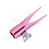 Gogogmee Portable Manual Metal Pencil Sharpener for Eyebrow and Eyeliner Pencils Tip Thickness Construction Suitable for Students Artists and Beginners Pink view 2