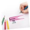 Gogogmee Portable Manual Metal Pencil Sharpener for Eyebrow and Eyeliner Pencils Tip Thickness Construction Suitable for Students Artists and Beginners Pink view 3