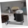 DECHOUS USB Rechargeable Mini Travel Shaver for Men Compact Portable Razor with Wear Resistant High Grade Material One Handed Control Electric Shaving and Hair Cutting Tool for Home and view 3