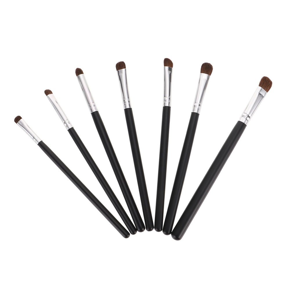 DECHOUS 7pcs Eye Makeup Brush Premium Portable Eyeshadow Eyeliner Brushes with Soft Natural Hair for Women Daily and Professional Use