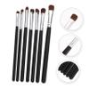 DECHOUS 7pcs Eye Makeup Brush Premium Portable Eyeshadow Eyeliner Brushes with Soft Natural Hair for Women Daily and Professional Use view 3