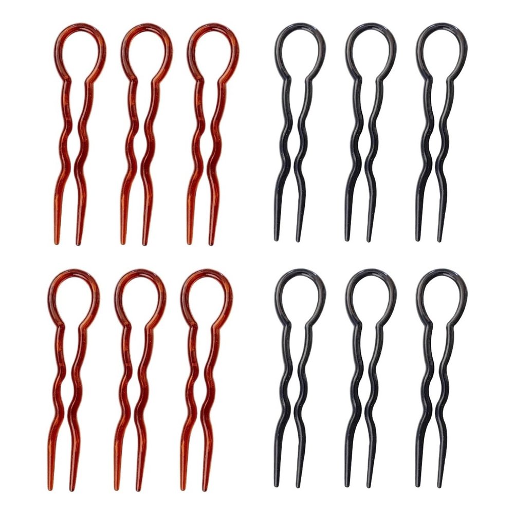 150 Pcs Fashion U-Shape Hair Styling Tools : Magic Bending Hair Clips - Simple Convenient Hairpins For Women(Black)