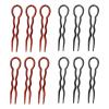 150 Pcs Fashion U-Shape Hair Styling Tools : Magic Bending Hair Clips - Simple Convenient Hairpins For Women(Black) view 1