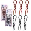 150 Pcs Fashion U-Shape Hair Styling Tools : Magic Bending Hair Clips - Simple Convenient Hairpins For Women(Black) view 4