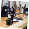 PLAFOPE Shaving Brush Stand Holder Plastic Razor and Brush Organizer for Mens Grooming Bathroom Countertop Space Saving Multifunctional Shaving Tool Holder view 3
