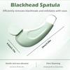 WALWAL Blackhead Remover Tool for Deep Cleansing Manual Pore Cleaner with Stainless Steel Head Gentle Facial Scrubber Spatula(Light Green) view 2