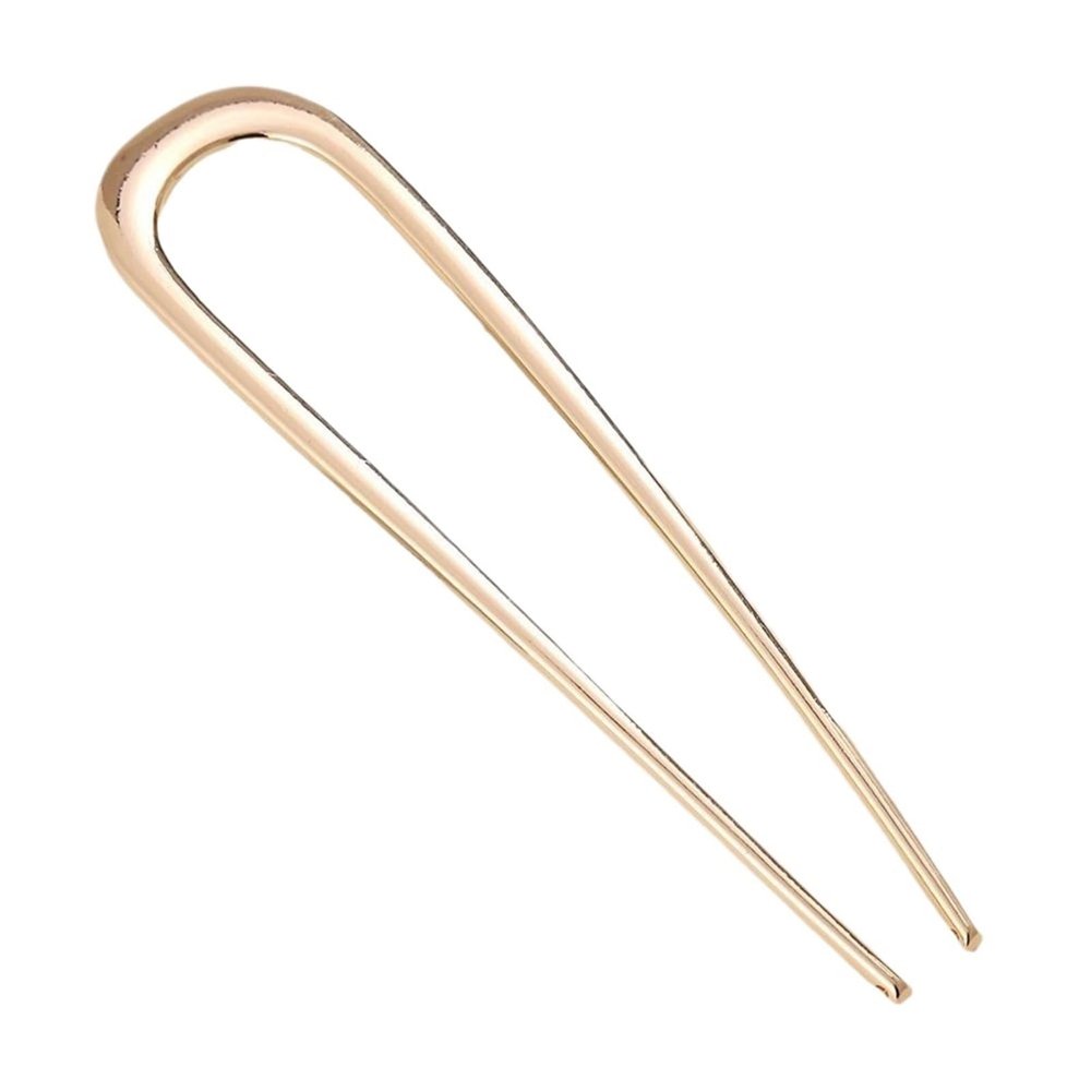 10/20 Pcs U-Shaped Hair Forks For Women: Elegant Gold-Silver Alloy Long Thick Bun Holders - Updo Hair Accessories(Golden,20pcs)
