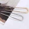 10/20 Pcs U-Shaped Hair Forks For Women: Elegant Gold-Silver Alloy Long Thick Bun Holders - Updo Hair Accessories(Golden,20pcs) view 3