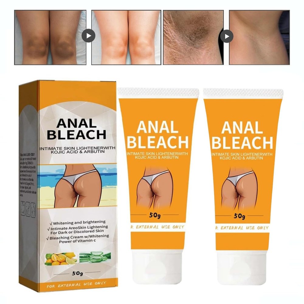 2PCS Crema Para Manchas Oscuras en la zona intima, Crema para Aclarar las Axilas y Partes Intimas,Body Moisturizing CreamCrema para el cuerpo, Para Piel Entrepierna, Manchas Codos, Piernas Zonas