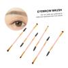 Healvian 6Pcs Double Ended Angled Eyebrow Brush and Spoolie for Eyelash Curling Makeup Tool for Precise Brow Grooming and Lash Definition Suitable for Beginners and Professionals view 3