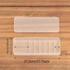 FURUIM2024M 4PCS Divided Organizer Box Clear Plastic Storage Box with Lid For Desktop Cables/Jewelry/Stationery/Small Parts Organizer view 2
