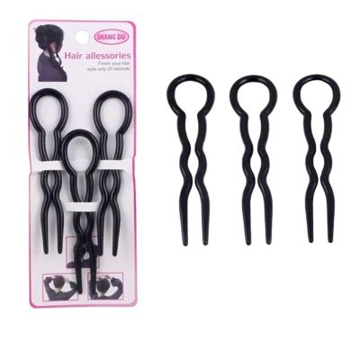 120 Pcs Convenient U-Shape Hair Accessories: Fashion Magic Bending Clips - Simple Styling Hairpins For Women(Black)