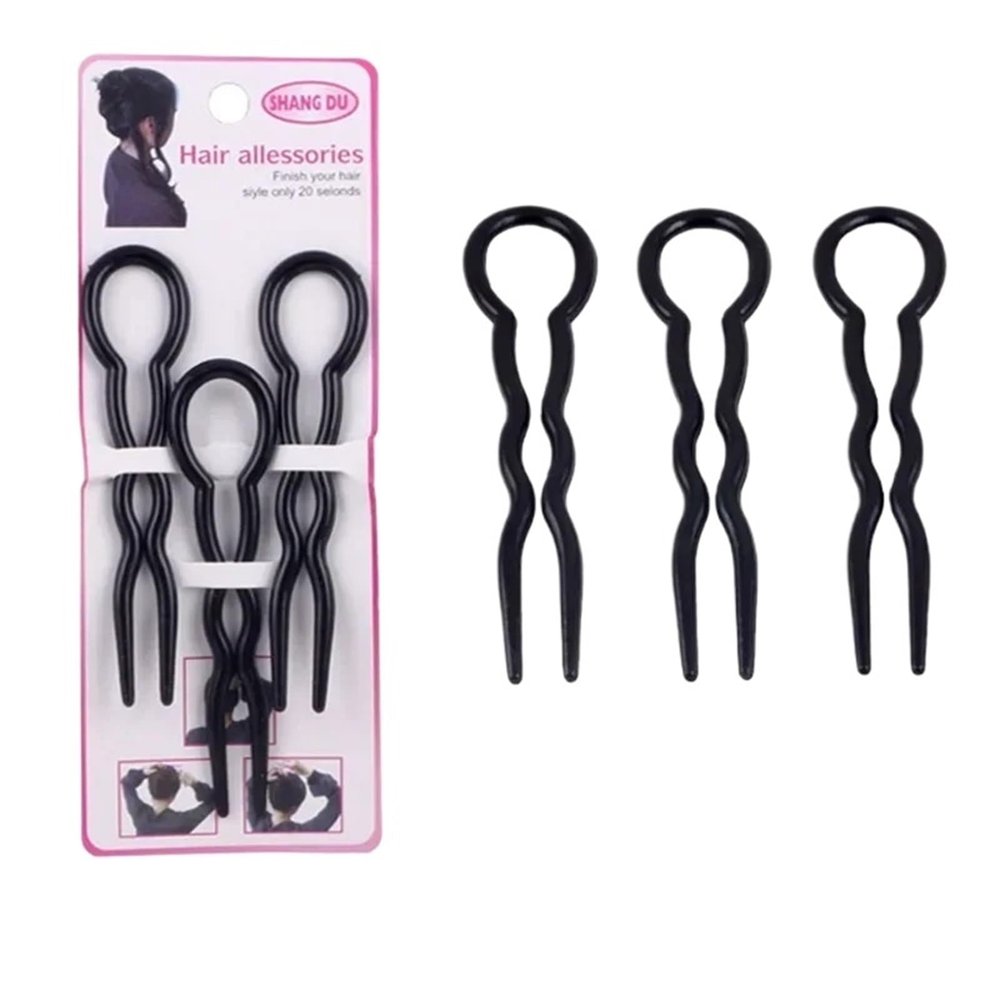 120 Pcs Convenient U-Shape Hair Accessories: Fashion Magic Bending Clips - Simple Styling Hairpins For Women(Black)