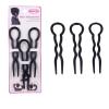 120 Pcs Convenient U-Shape Hair Accessories: Fashion Magic Bending Clips - Simple Styling Hairpins For Women(Black) view 1