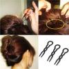 120 Pcs Convenient U-Shape Hair Accessories: Fashion Magic Bending Clips - Simple Styling Hairpins For Women(Black) view 3