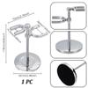 AHANDMAKER Razor Holder Safety Razor Stand With Brush Holder Shaving Brush Stand Holders for Bathroom Travel Fathers Day Christmas Gifts Men Barber Accessories view 2