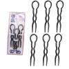 150 Pcs Fashion U-Shape Hair Styling Tools : Magic Bending Hair Clips - Simple Convenient Hairpins For Women(Brown) view 2