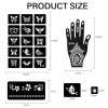 10 Temporary Tattoo Stencils 94 PCS Stencils Realistic, Tattoo Stencils for Face Body Art Painting for Women Men Adults Kids view 2