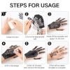 10 Temporary Tattoo Stencils 94 PCS Stencils Realistic, Tattoo Stencils for Face Body Art Painting for Women Men Adults Kids view 4