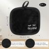 48Pcs Black Makeup Remover Cloth, Soft Microfiber Washable Make Up Eraser Cloth, 13" The Original Makeup Eraser for Women Holiday Gift, Erase All Make Up with Just Water view 2