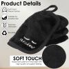 48Pcs Black Makeup Remover Cloth, Soft Microfiber Washable Make Up Eraser Cloth, 13" The Original Makeup Eraser for Women Holiday Gift, Erase All Make Up with Just Water view 3