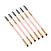 PLAFOPE 6Pcs Double Ended Eyebrow Brushes with Spoolie for Precision Brow Shaping Makeup Tools Portable Lash Curler Makeup Lovers view 1
