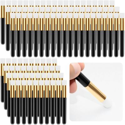 100 Pcs Lash Brush Bulk, Multipurpose Soft Eyelash Cleaning Brush, 4.39 Inch Travel-Size Lash Extension Cleaning Shampoo Brushes for Eyelash Extensions for Mascara, Makeup & Crafts Black