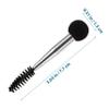 FRCOLOR 6Pcs Double Ended Makeup Sponge Brush for Foundation Blush Mascara Eyebrow and Eyelash Application Dual Function Cosmetic Applicators with White and Black Handles for Professional view 2