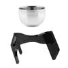 Mikinona Acrylic Shaving Brush Stand and Beard Bowl with Non Slip Base for Mens Grooming Razor and Brush Holder for Home and Barbershop Organization view 1