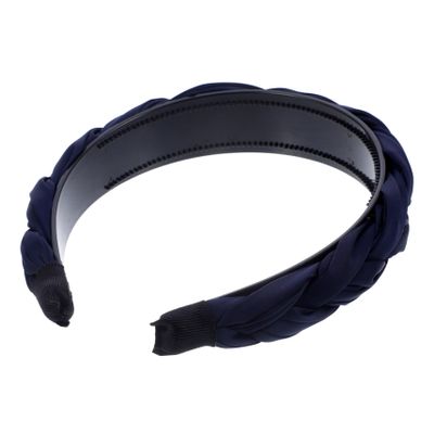 Vaguelly Twisted Fabric Hair Band for Women Retro Satin Braided Headband Comfortable Lightweight Hair Accessory for Everyday Use Party Concerts Non Slip Style
