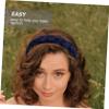 Vaguelly Twisted Fabric Hair Band for Women Retro Satin Braided Headband Comfortable Lightweight Hair Accessory for Everyday Use Party Concerts Non Slip Style view 2