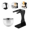 BUTIFULSIC Acrylic Shaving Brush Stand and Shaving Soap Bowl for Men Beard Grooming Holder with Razor Drying Rack Bathroom Decoration for Home and Barbershop Use view 3