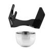 FOYTOKI Men's Shaving with Black Beard Brush Stand and Acrylic Shaving Soap Bowl Non Slip Base Razor Holder for Neat Grooming and Comfortable Wet Shave Experience view 1