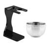 PLAFOPE Acrylic Shaving Brush Stand and Bowl for Men Beard Grooming Tool Holder with Cup for Home Barbershop Salon Organization and Brush Washing view 1