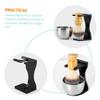 PLAFOPE Acrylic Shaving Brush Stand and Bowl for Men Beard Grooming Tool Holder with Cup for Home Barbershop Salon Organization and Brush Washing view 4